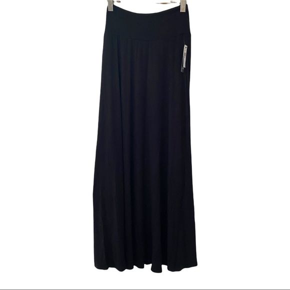 AGB WOMENS stretchy black maxi skirt size medium - Picture 1 of 4